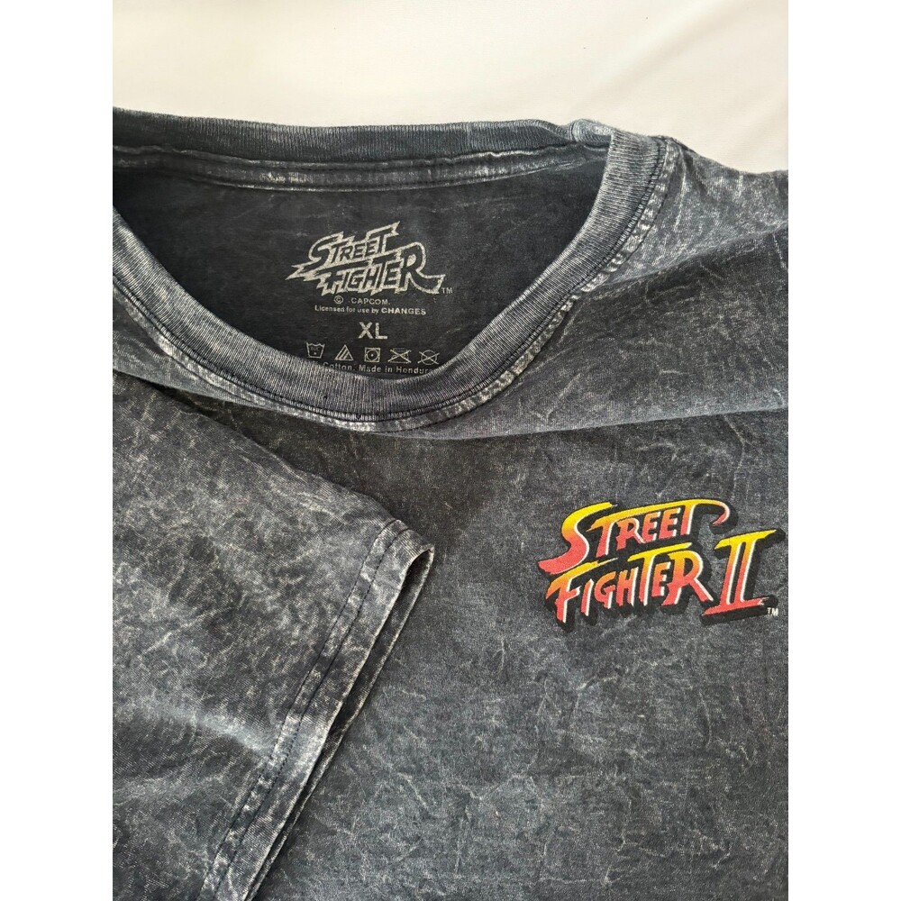 Vintage 90s Street Fighter II Shirt XL Ryu E Honda Changes Capcom Graphic Tee